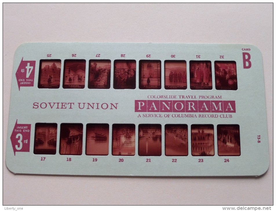 SOVIET UNION PANORAMA Card B ( Colorslide Travel Program Columbia Record Club / Zie Foto´s Voor Details ) ! - Lieux