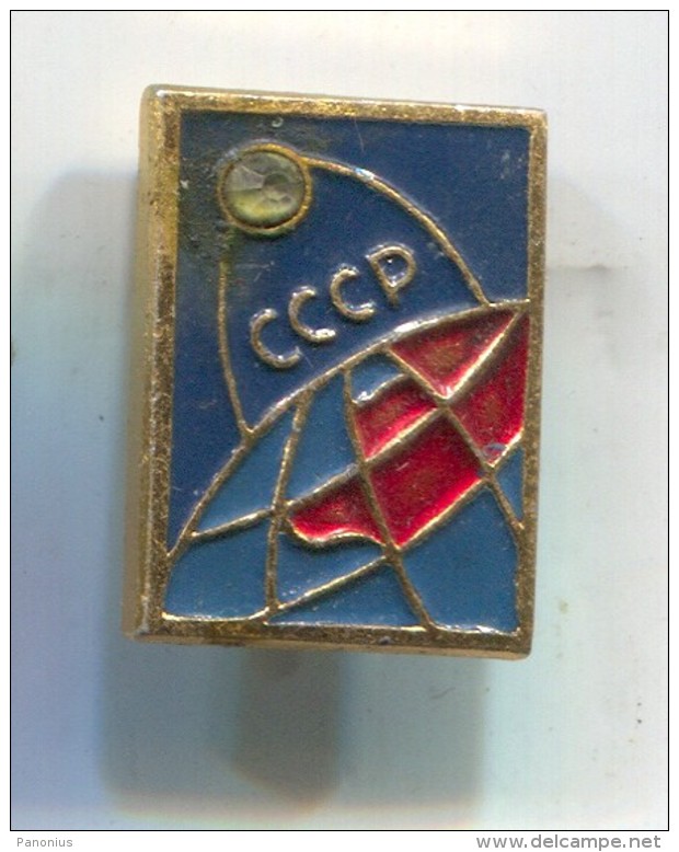 Space Cosmos Spaceship Programe - Russian ( USSR ), Vintage Pin Badge, Abzeichen - Espacio