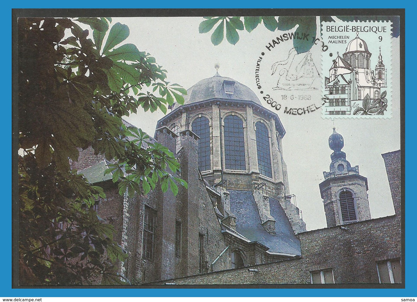 Belgique 1988 2289 CM Mechelen Basiliek Van O.L.Vr. Van Hanswijk - Malines Basilique Notre-Dame Hanswijk - 1981-1990