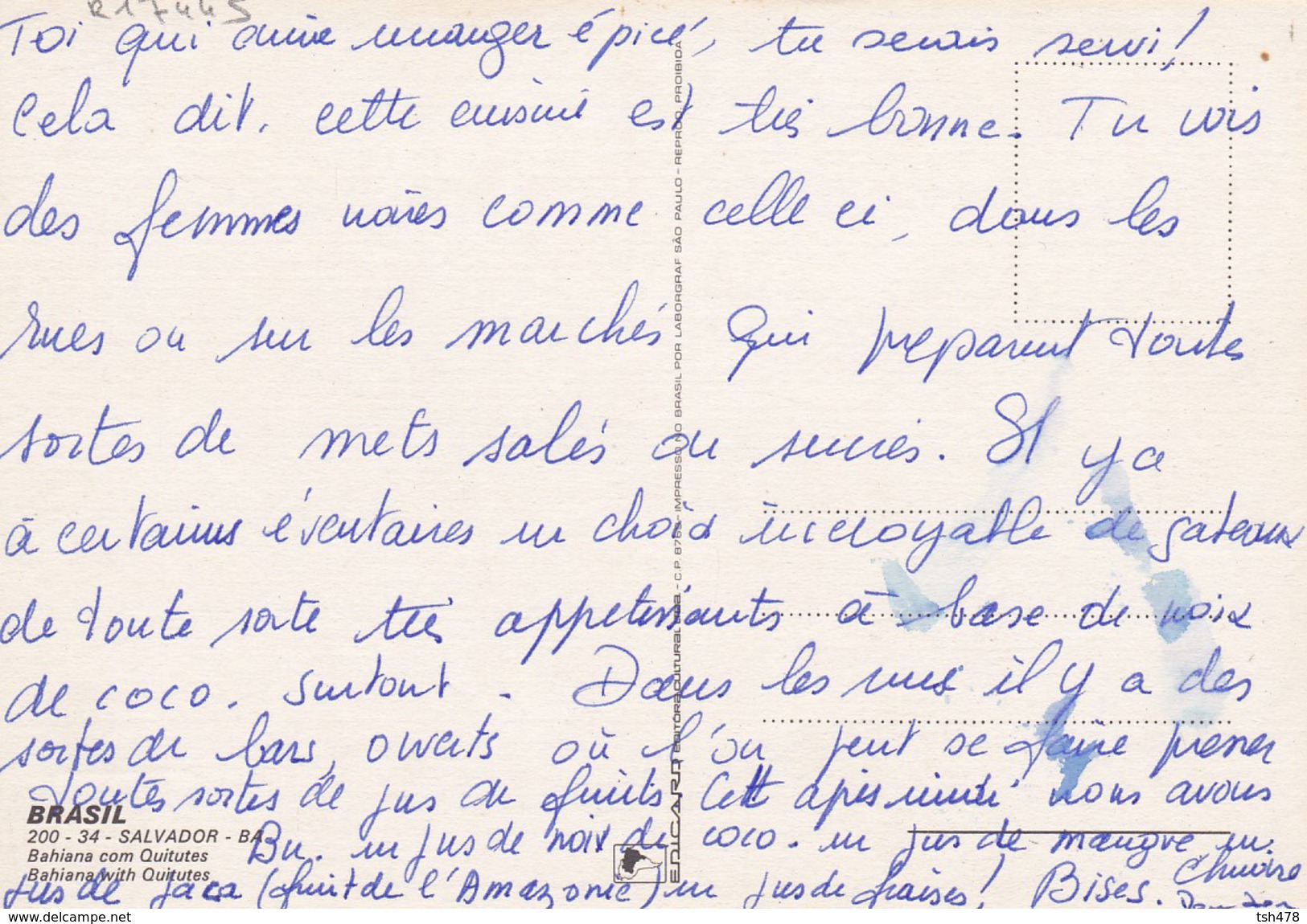 BRASIL---SALVADOR---bahiana Com Quitutes--voir 2 Scans - Salvador De Bahia