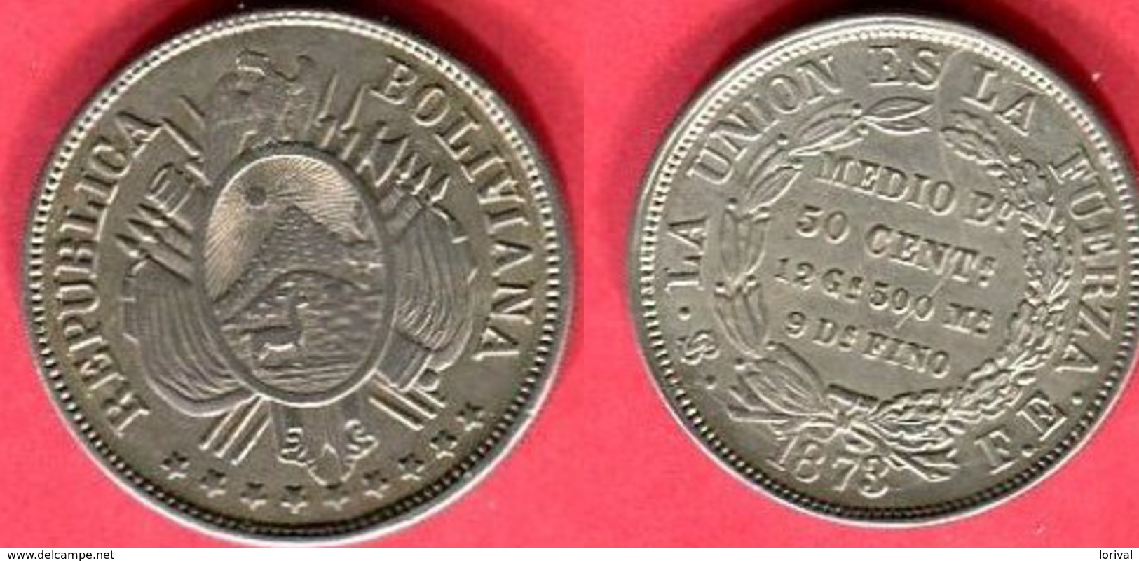 § 50 CENTAVOS  ( KM 161;2) TB+ 125 - Bolivie