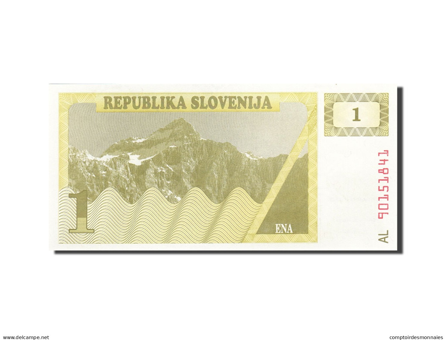 Billet, Slovénie, 1 (Tolar), 1990-1992, 1990, KM:1a, SPL - Slovenia