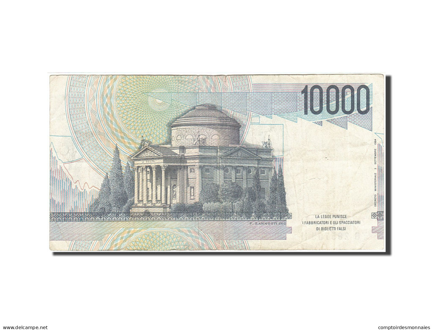 Billet, Italie, 10,000 Lire, 1984-1985, 1984-09-03, KM:112c, TB - 10000 Lire