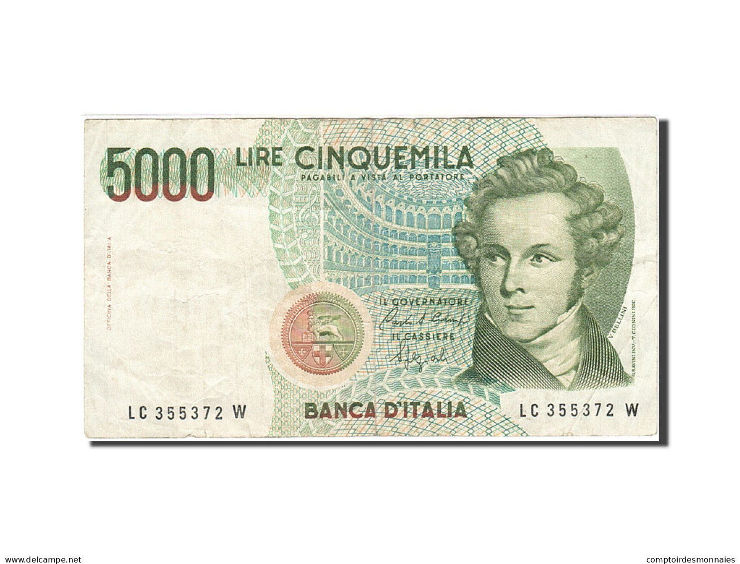 Billet, Italie, 5000 Lire, 1984-1985, 1985-01-04, KM:111b, TB+ - 5000 Lire