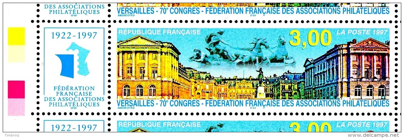 FRANCE 1997 - Yv. 3073 ** MNH Feuille Non Pliée De 20 Exemplaires - Château De Versailles ..Réf.FRA28808 - Feuilles Complètes
