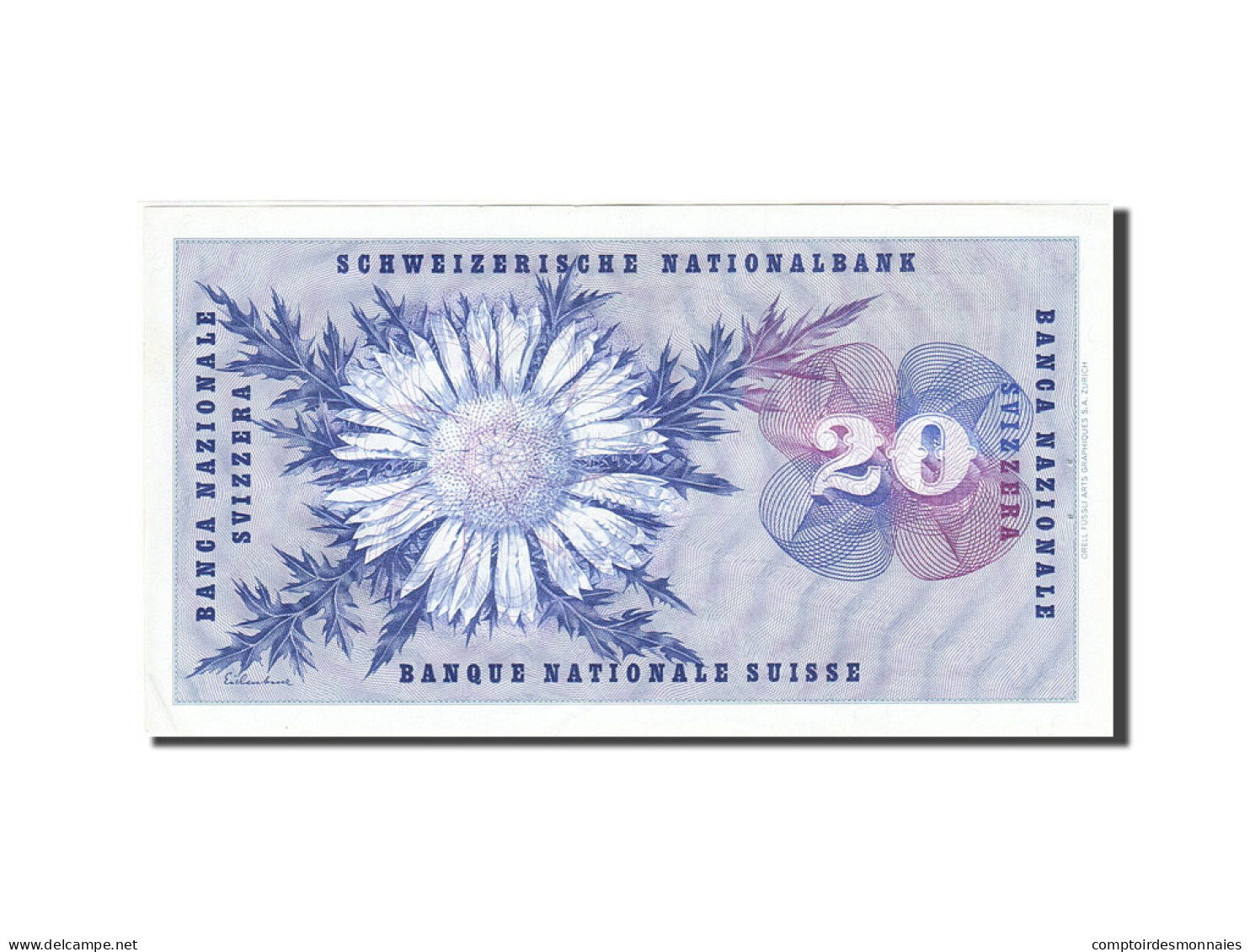 Billet, Suisse, 20 Franken, 1954-1961, 1969-01-15, KM:46q, SUP - Zwitserland