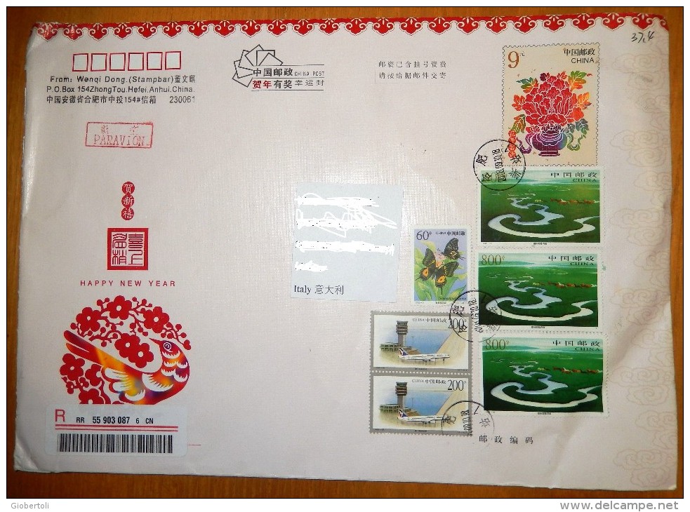 Cina/China/Chine: Intero, Stationery, Entier, Raccomandata, Registered, Recommandé - Storia Postale