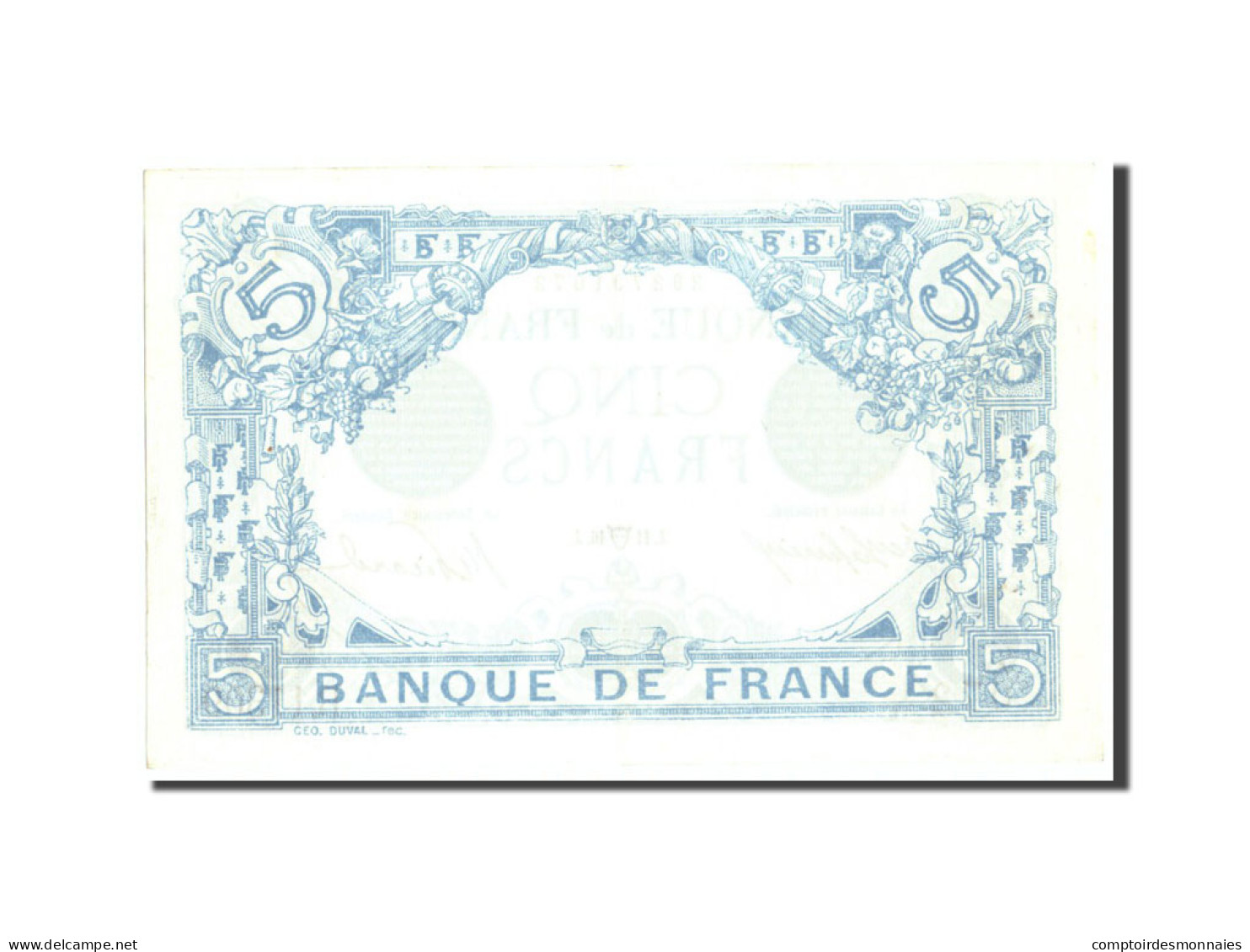 Billet, France, 5 Francs, 5 F 1912-1917 ''Bleu'', 1916, 1916-04-11, SUP+ - 5 F 1912-1917 ''Bleu''
