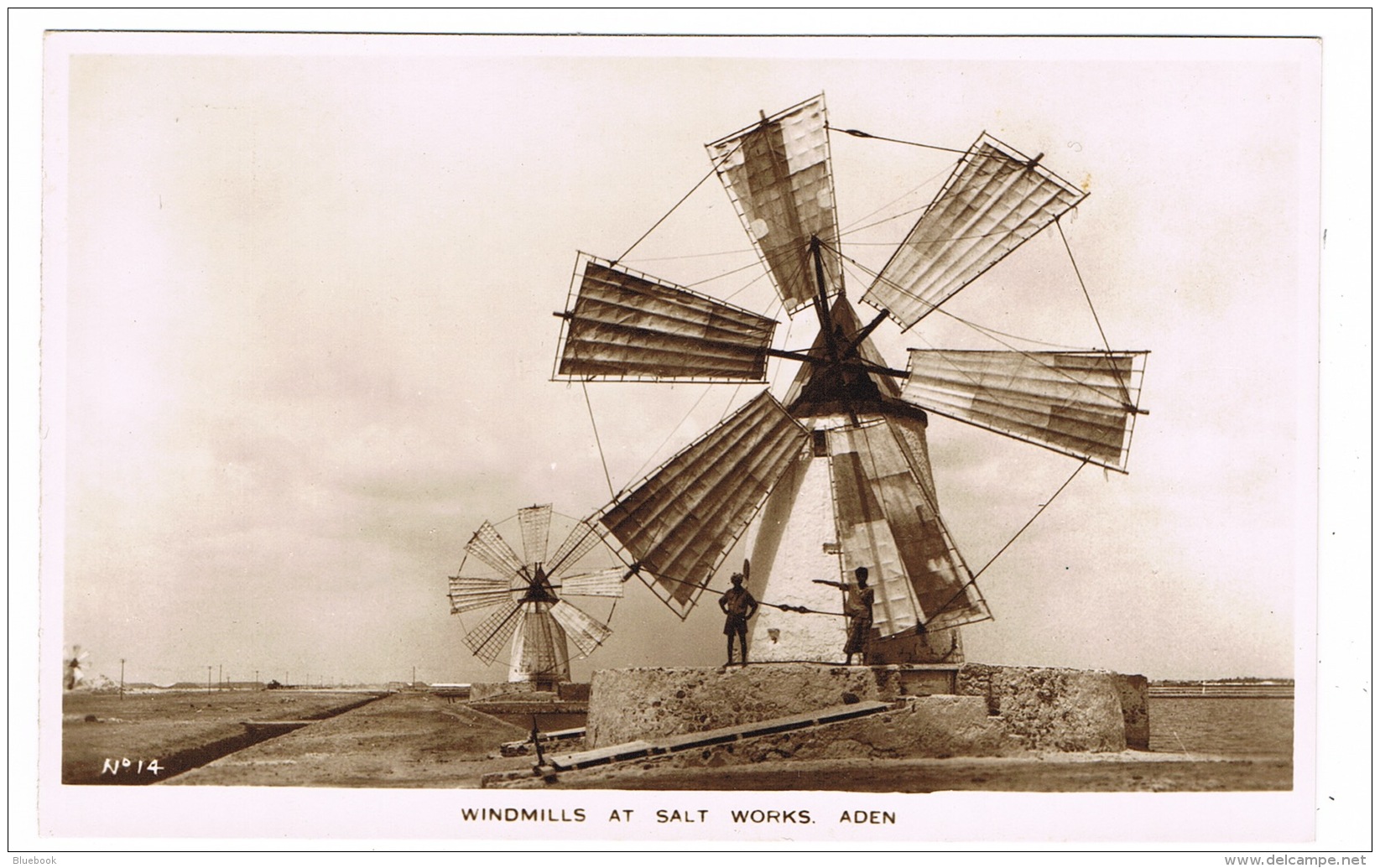 RB 1132 - Super Image - Real Photo Postcard - Windmills At Aden Salt Works - Yemen - Yemen