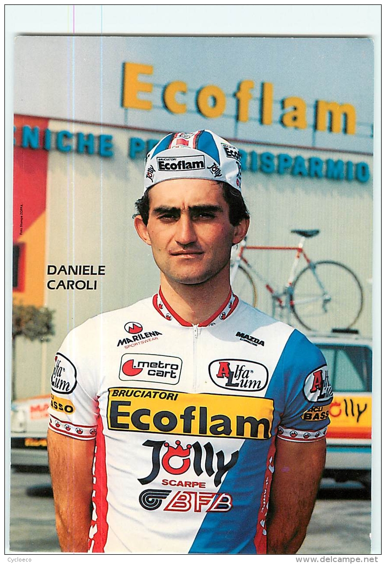 Daniele CAROLI . 2 Scans. Cyclisme. Ecoflam Jolly - Ciclismo