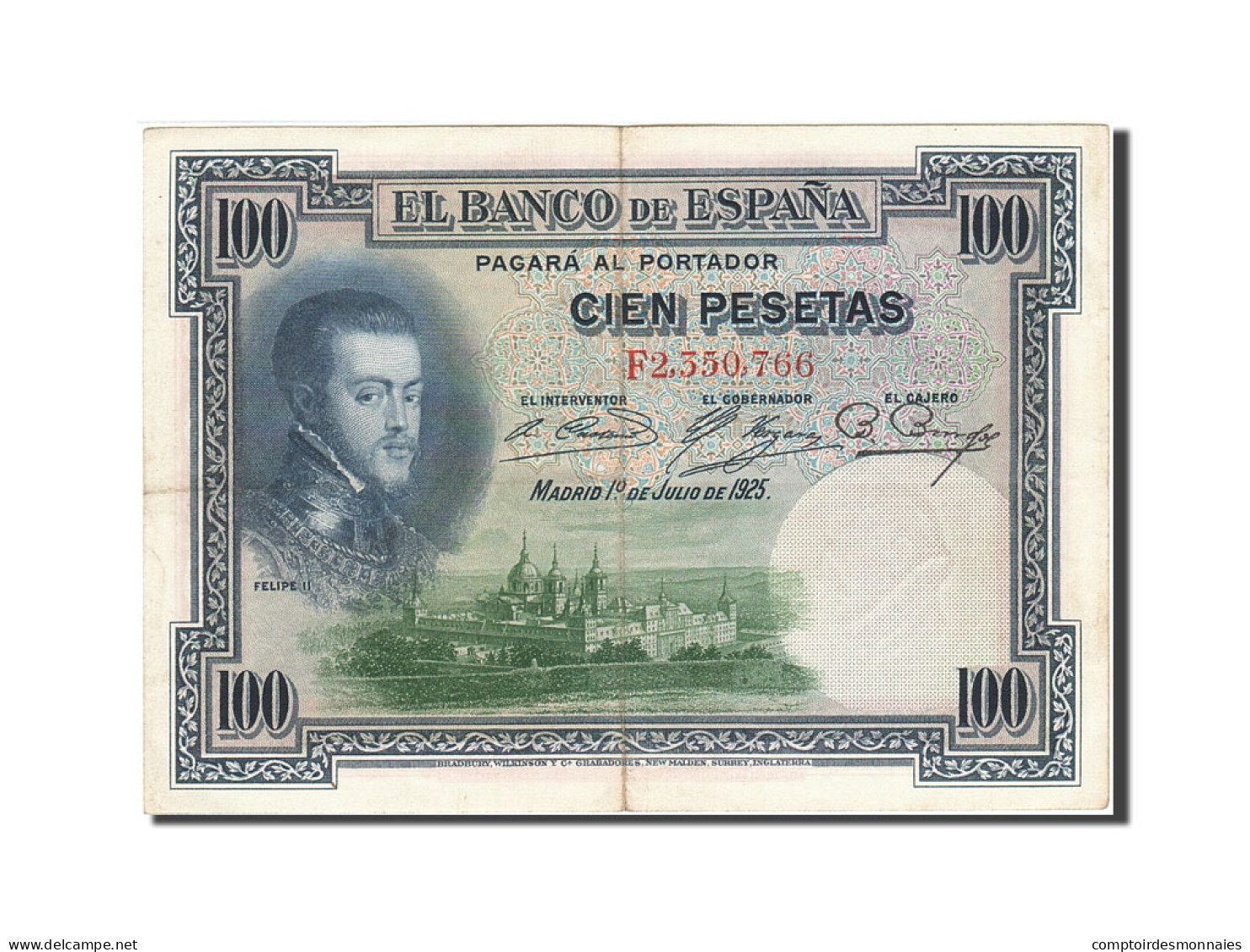 Billet, Espagne, 100 Pesetas, 1925, 1925-07-01, KM:69c, TB+ - 1-2 Pesetas