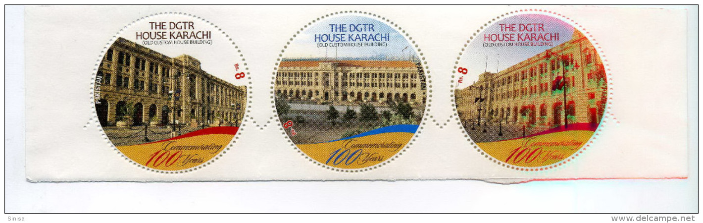 Pakistan / Circle Stamps / House Buildings - Pakistan