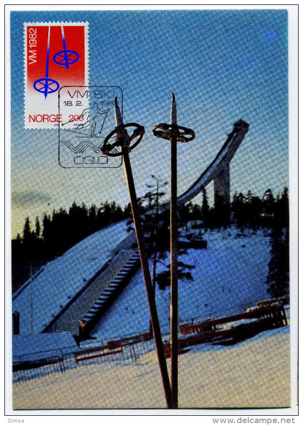 Norway / Maximum Card / Winter Sports - Cartes-maximum (CM)