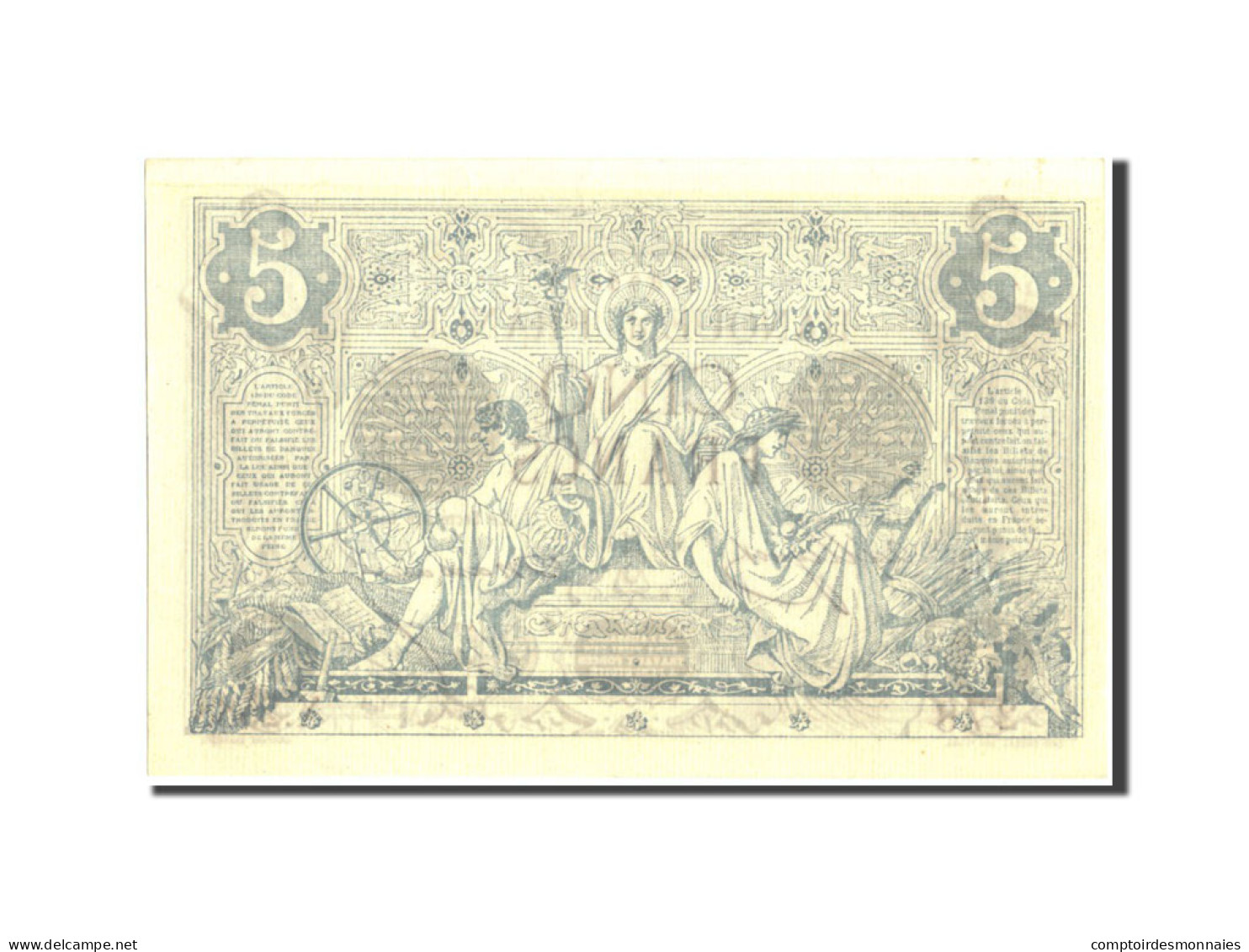 Billet, France, 5 Francs, 5 F 1871-1874 ''Noir'', 1873, 1873-05-16, SUP+ - 5 F 1871-1874 ''Noir''