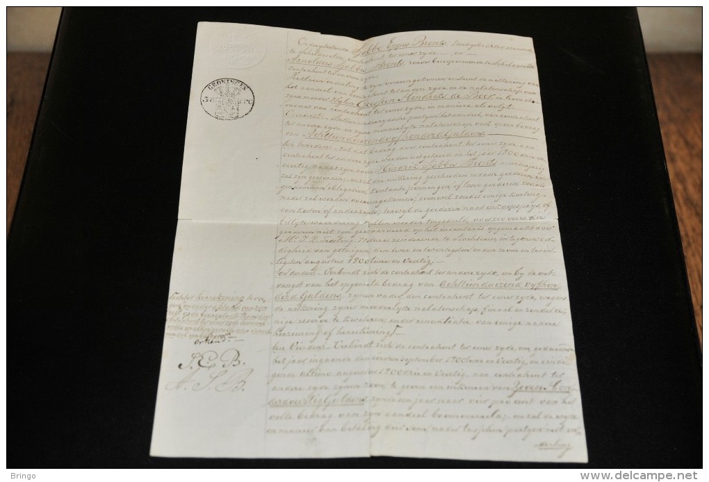 103- Oude Document Uit  Schildwolde (Gr.) - Documents Historiques