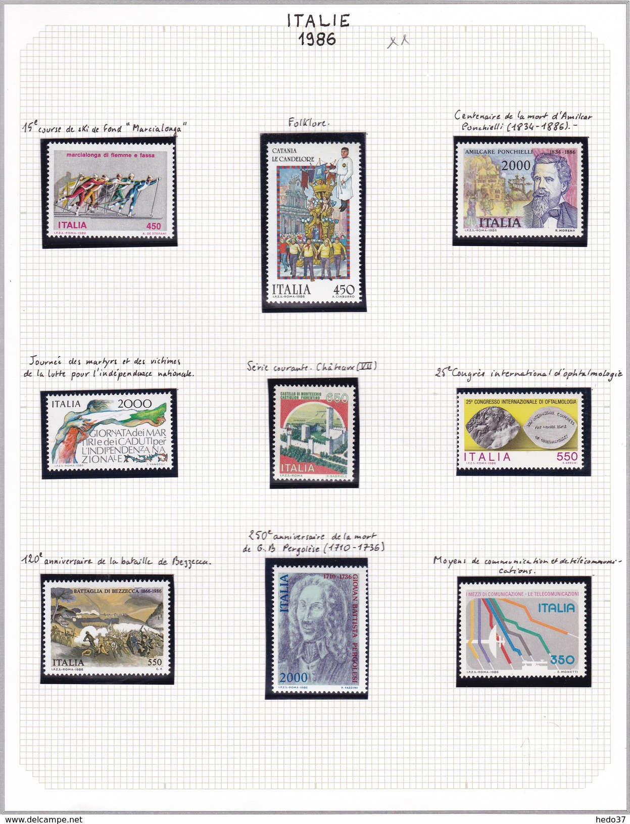 Italie - Collection Vendue Page Par Page - Timbres Neufs ** - 1981-90: Neufs