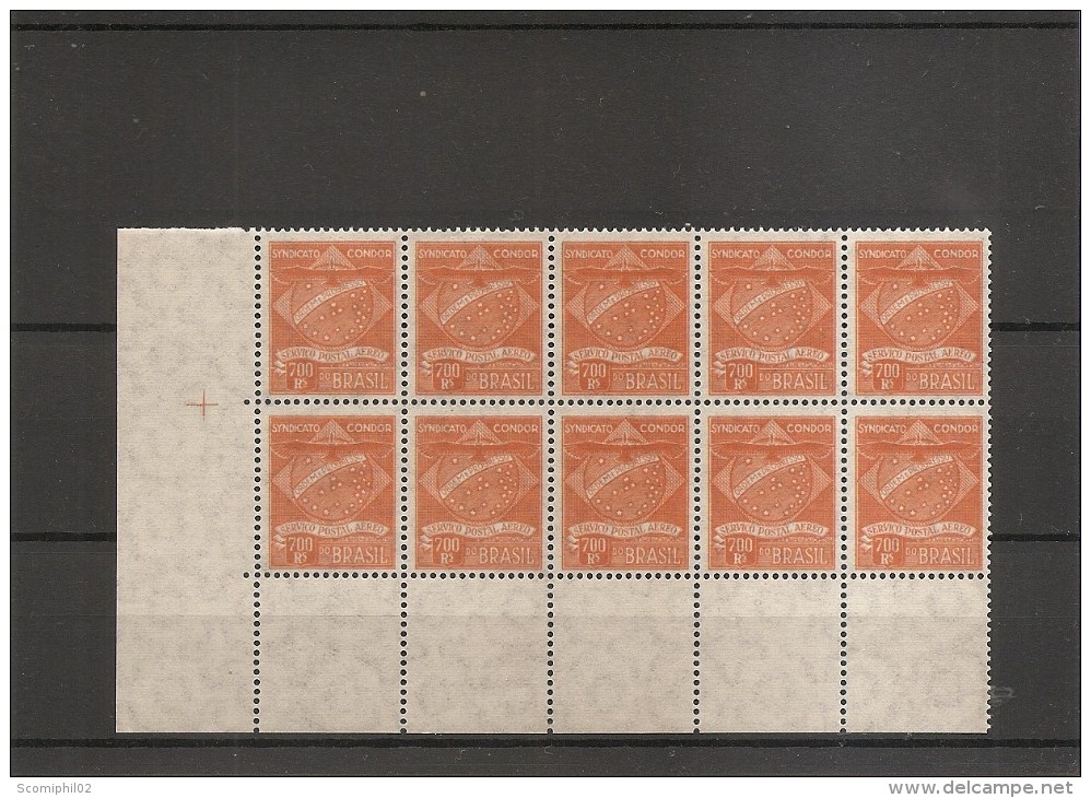 Brésil - Compagnie Condor ( 2 En Bloc De 10 XXX -MNH) - Airmail (Private Companies)