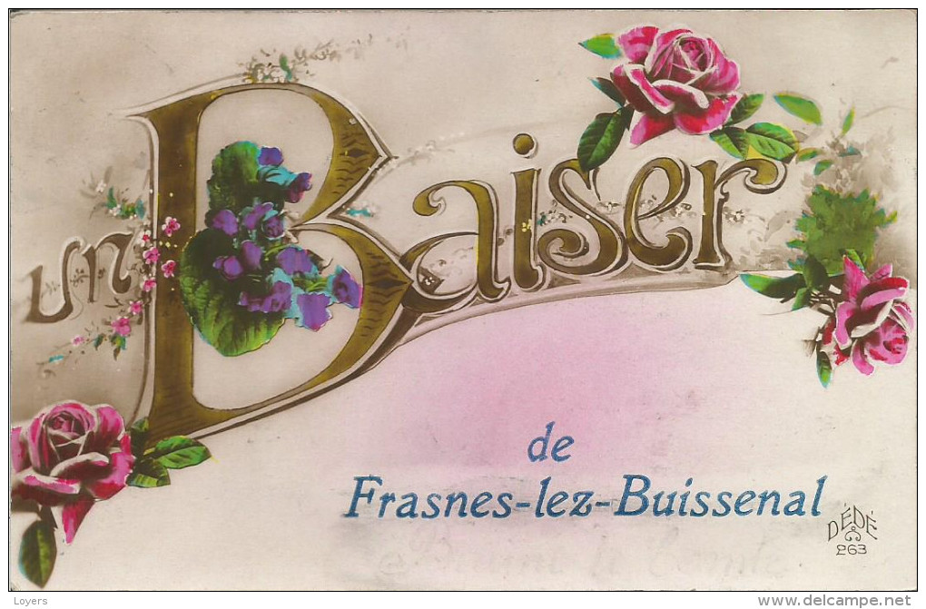 Un Baiser De Frasnes-lez-Buissenal.  (scan Verso) - Frasnes-lez-Anvaing