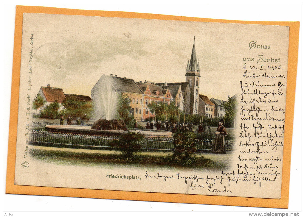 Gruss Aus Zerbst 1901 Postcard - Zerbst