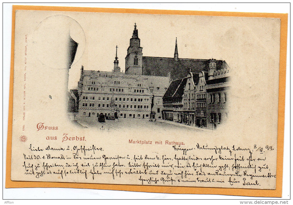 Gruss Aus Zerbst 1899 Postcard - Zerbst