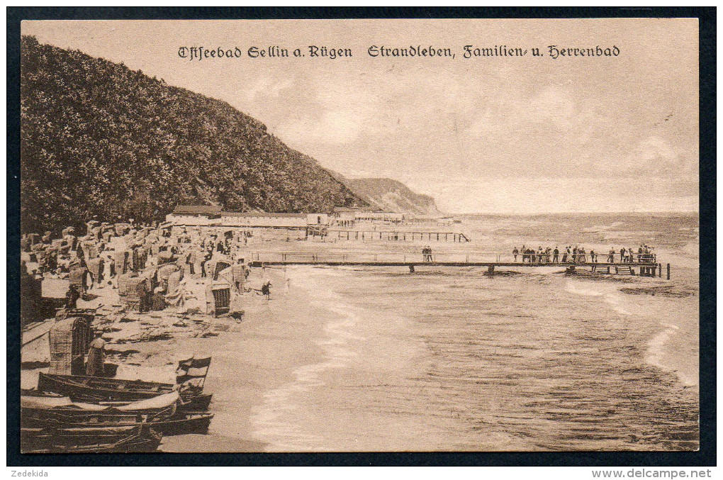 2960 - Alte Ansichtskarte - Sellin - Strandleben - Ludwig Carstens - N. Gel. TOP - Sellin