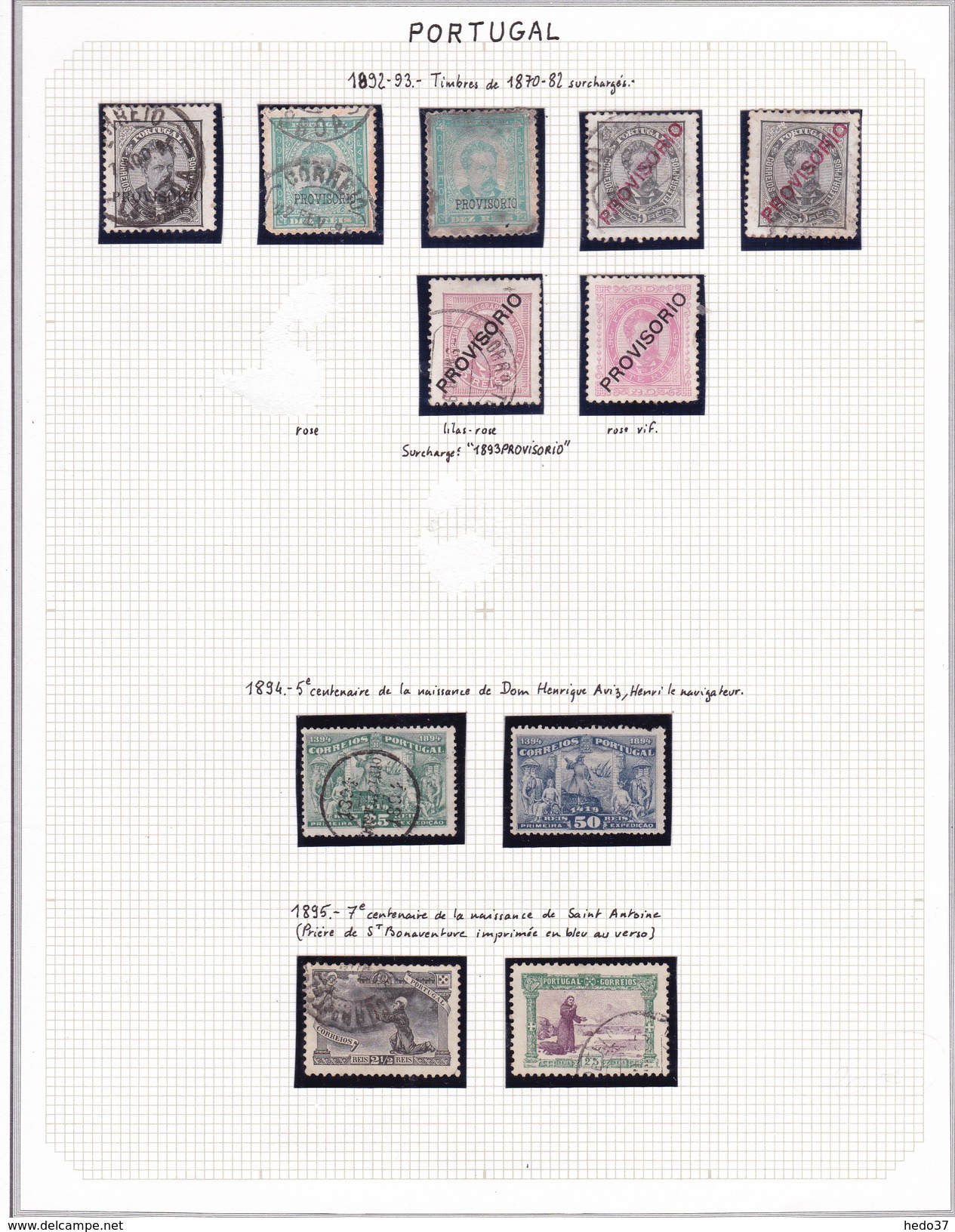 Portugal - Collection Vendue Page Par Page - Timbres Oblitérés/ Neufs *(avec Charnière) - Qualité B/TB - Altri & Non Classificati