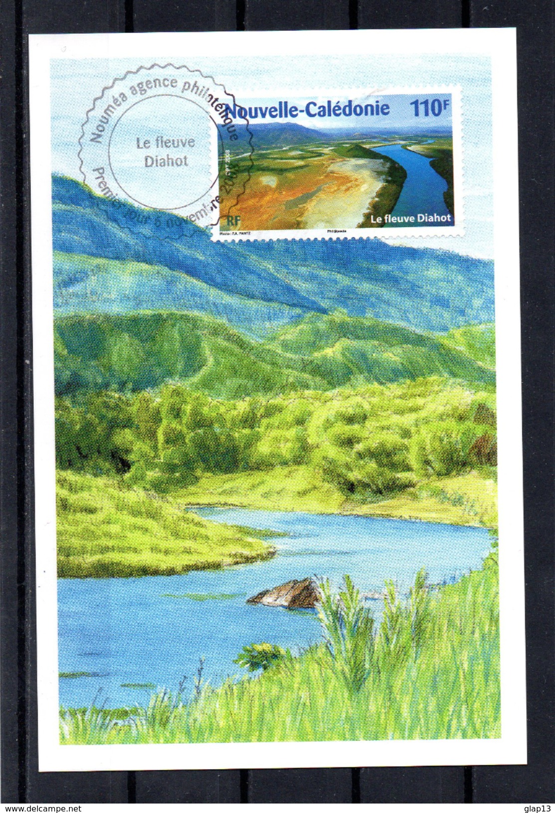 NOUVELLE CALEDONIE 2008 CARTE MAXIMUM TIMBRES N°1057/58 LE FLEUVE DIAHOT - Cartoline Maximum