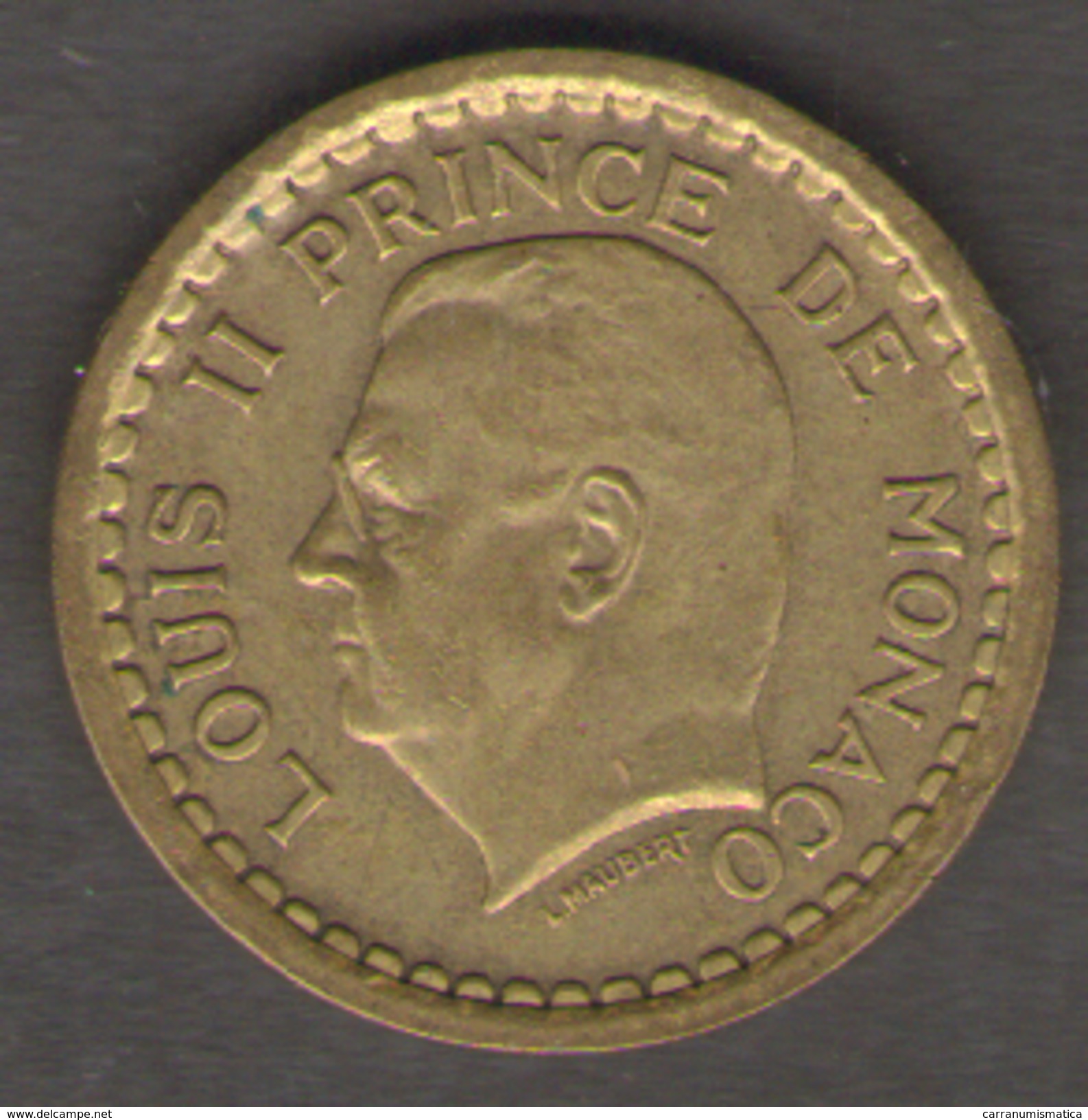 MONACO 20 FRANCS 1943 LUIGI II CUPRO ALUMINIUM - 1922-1949 Louis II