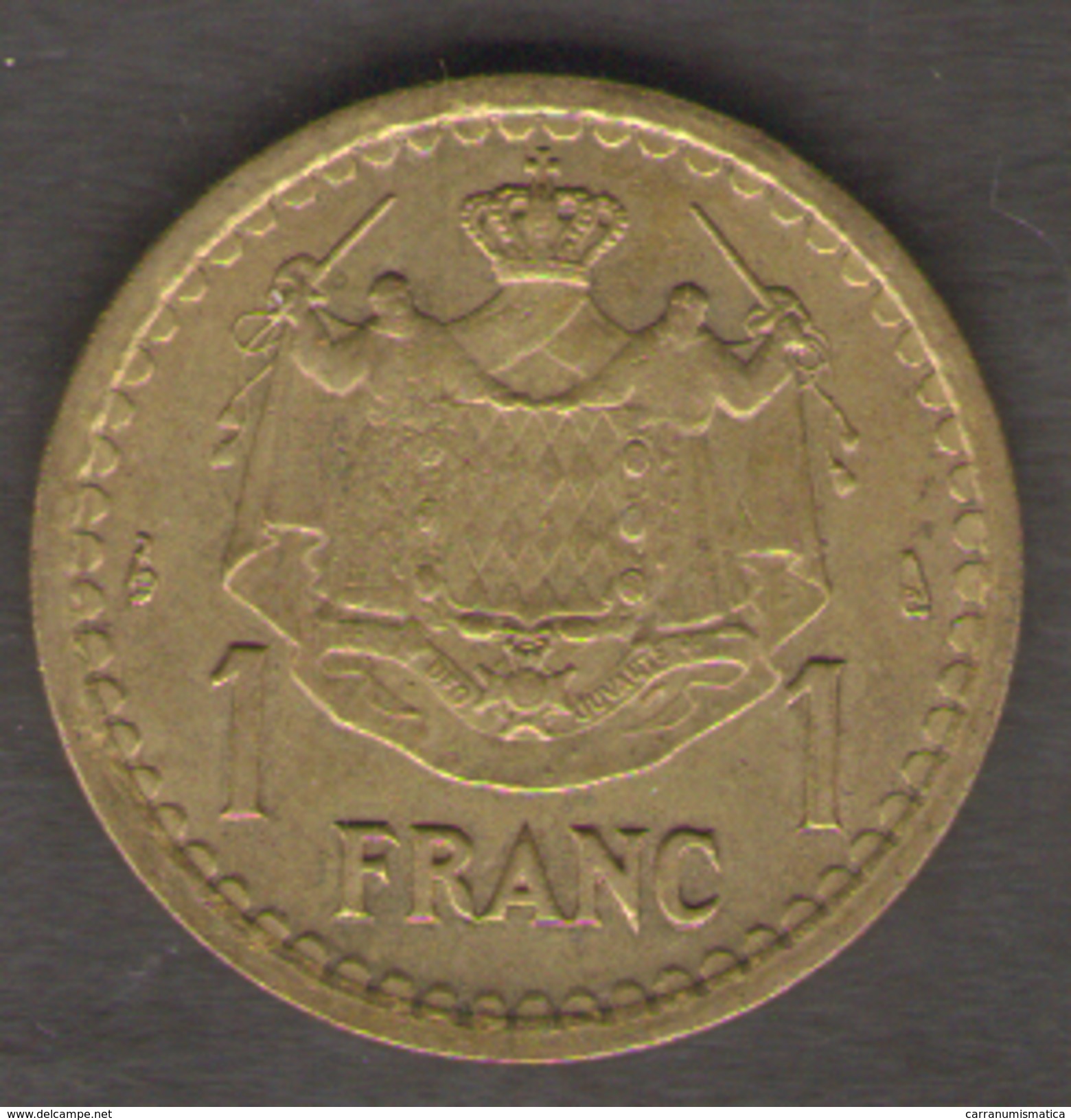 MONACO 20 FRANCS 1943 LUIGI II CUPRO ALUMINIUM - 1922-1949 Luigi II