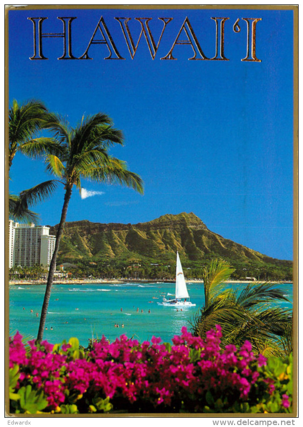 Diamond Head, Honolulu, Hawaii, United States US Postcard Posted 2008 Stamp - Honolulu