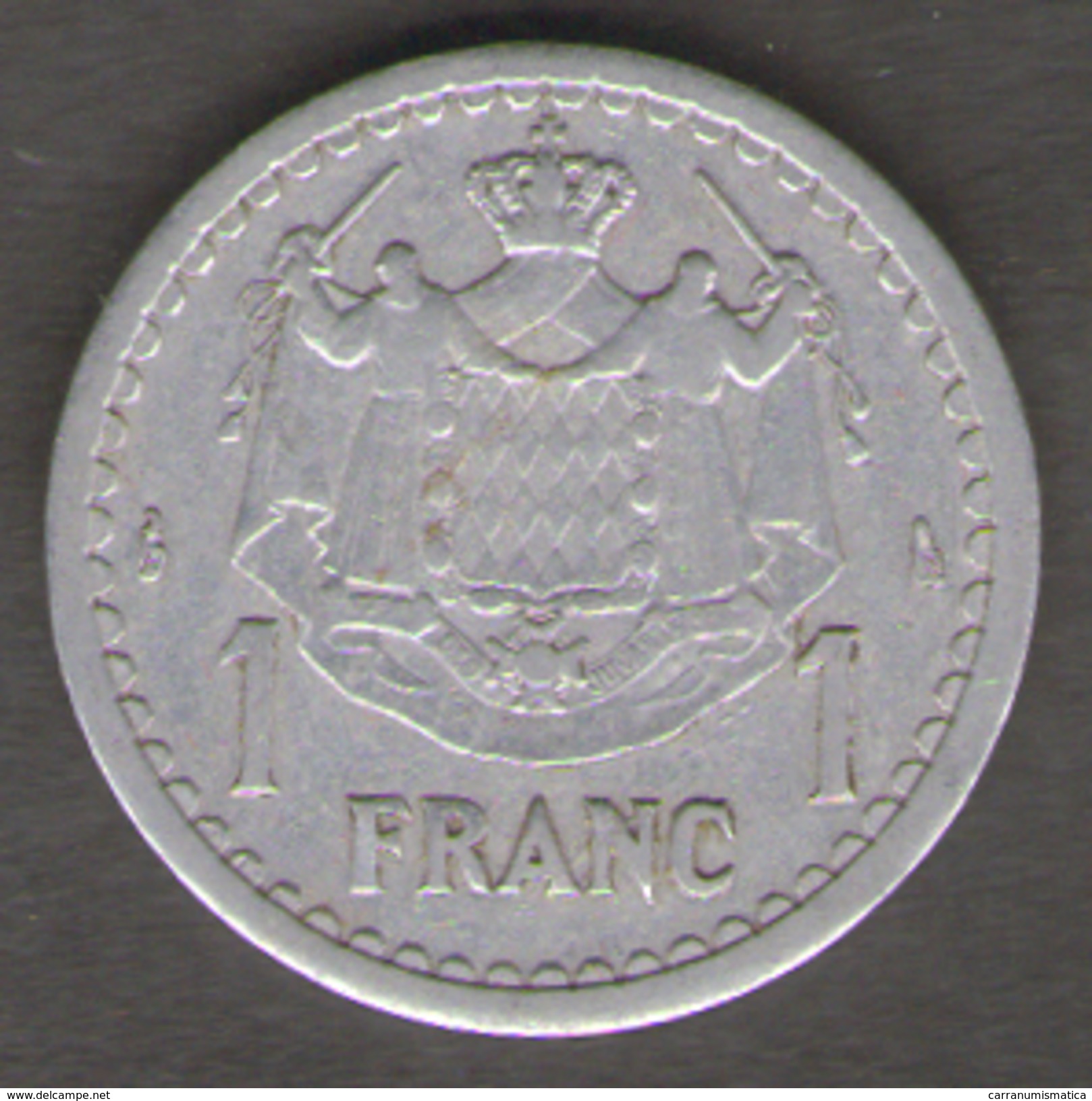 MONACO 1 FRANC 1943 LUIGI II - 1960-2001 Franchi Nuovi