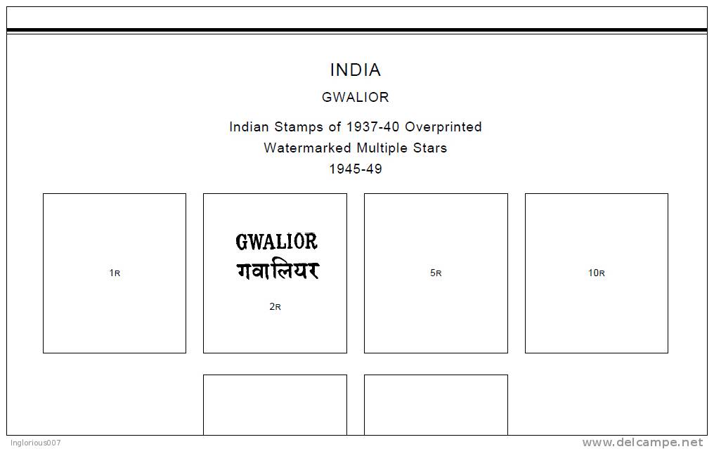 INDIA STAMP ALBUM PAGES 1852-2010 (306 pages)