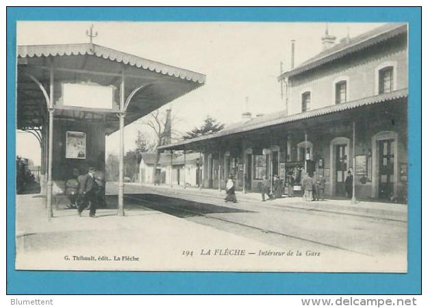 CPA 194 - Chemin De Fer La Gare De LA FLECHE 72 - La Fleche