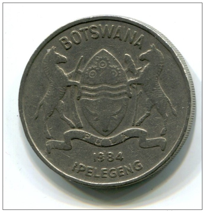 1984 Botswana 50 Thebe  Coin - Botswana