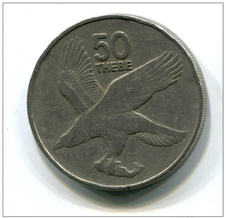 1984 Botswana 50 Thebe  Coin - Botswana