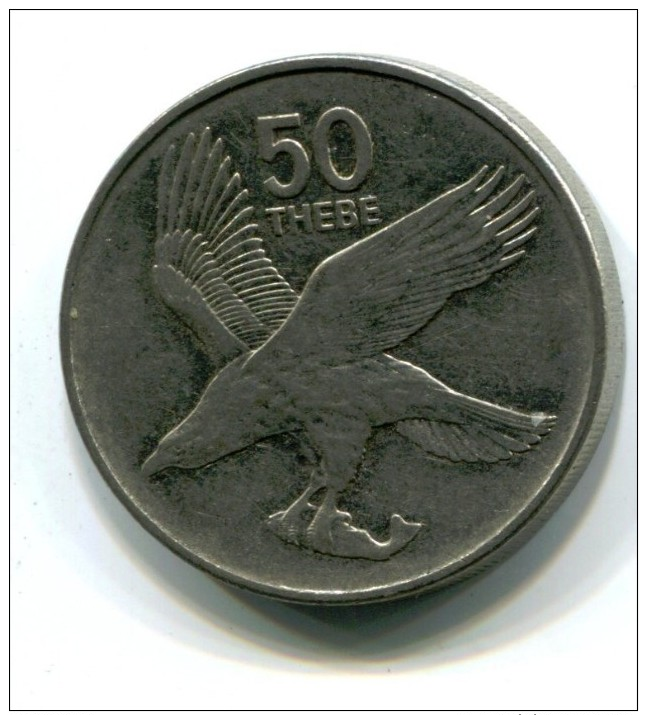 1991 Botswana 50 Thebe  Coin - Botswana