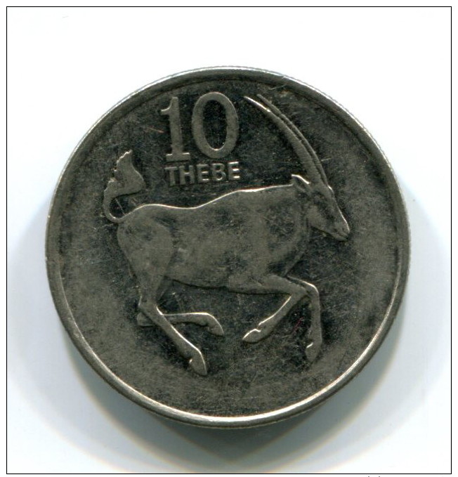 1991 Botswana 10 Thebe Coin - Botswana