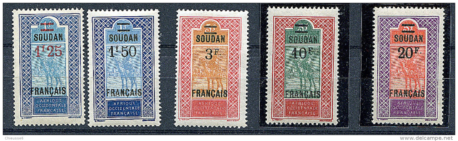 Soudan **, *   N° 42 à 62 - Neufs