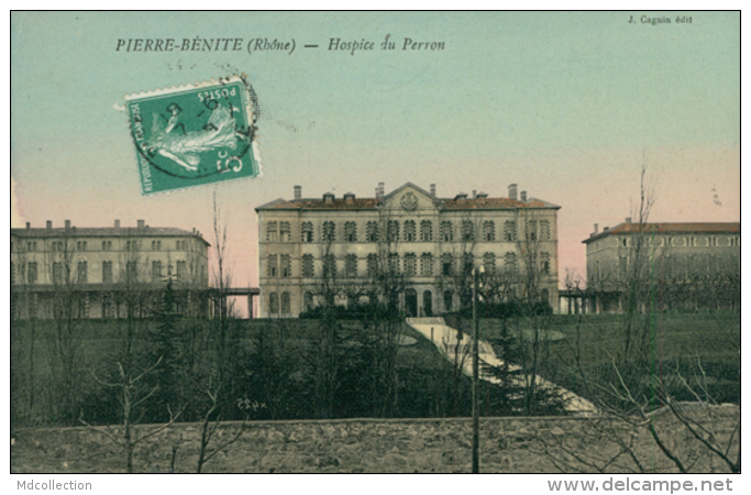 69 PIERRE BENITE / Hospice Du Perron / CARTE COULEUR TOILEE - Pierre Benite