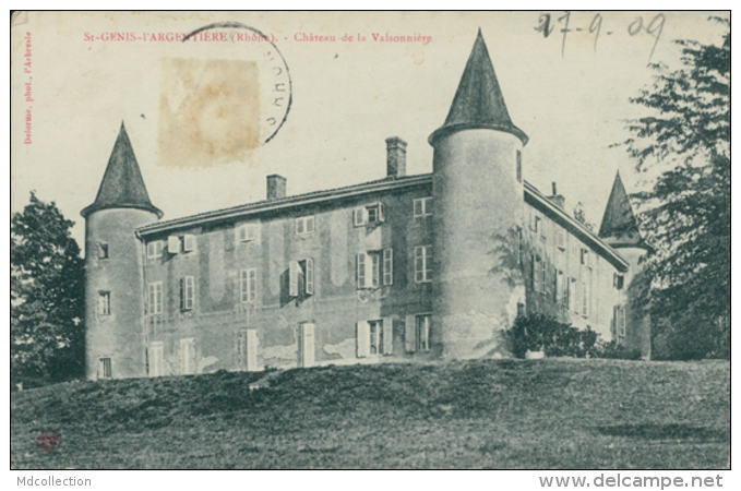 69 SAINT GENIS L'ARGENTIERE / Château De La Valsonnière / - Autres & Non Classés