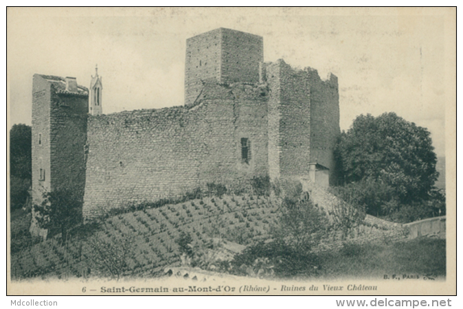 69 SAINT GERMAIN AU MONT D'OR / Ruines Du Vieux Château / - Autres & Non Classés