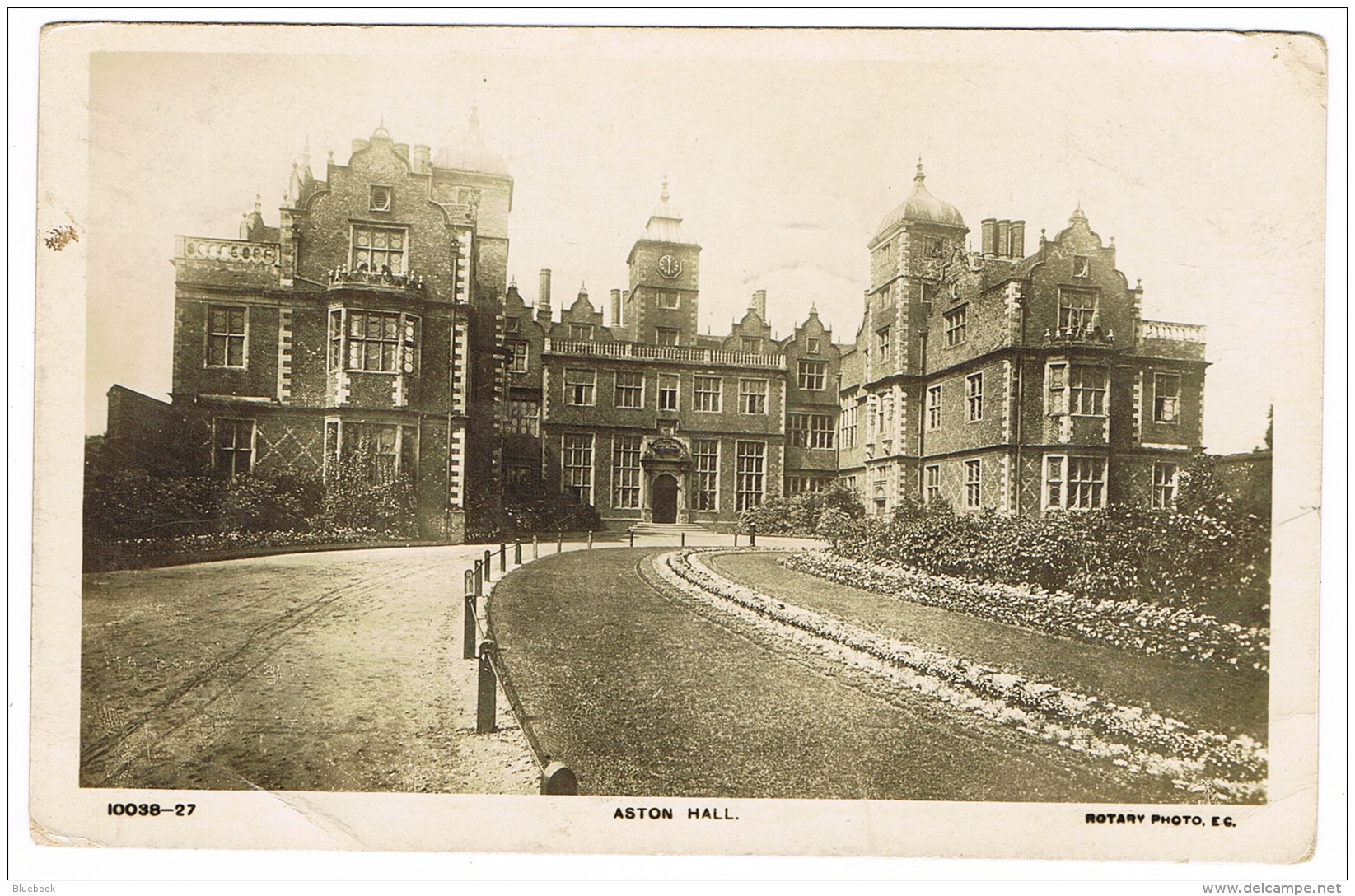 RB 1133 - 1919 Real Photo Postcard - Aston Hall Birmingham Warwickshire - Birmingham