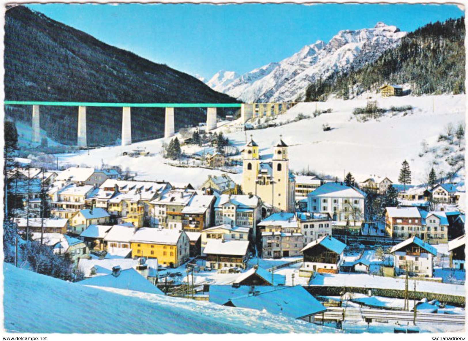 Gf. Wintersportort Steinach Am Brenner. Berg Und Schilifte Mit Gschnitztalbrücke. Brennerautobahn. 1352 - Steinach Am Brenner