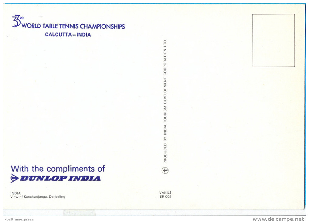 India. Calcuta The 33rd World Table Tennis Championships. - Tennis De Table