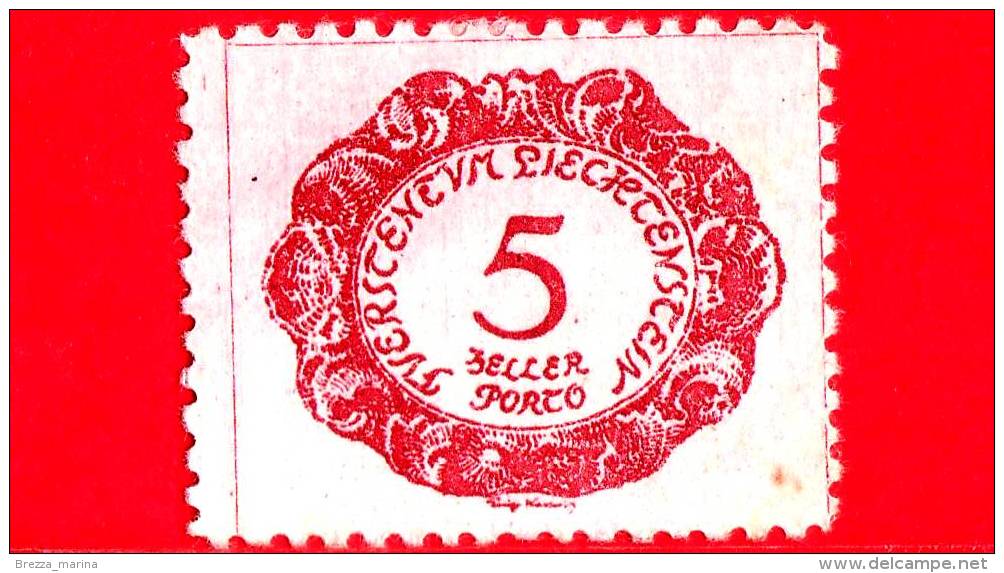 LIECHTENSTEIN - Usato - 1920 - Numeri - POSTAGE DUE STAMPS - 5 - Service