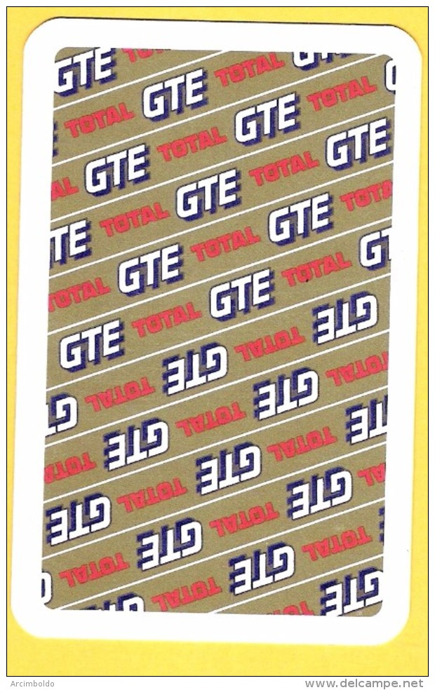 Dos De Carte : Total Gte , Essence, Carburant, Combustible - Kartenspiele (traditionell)