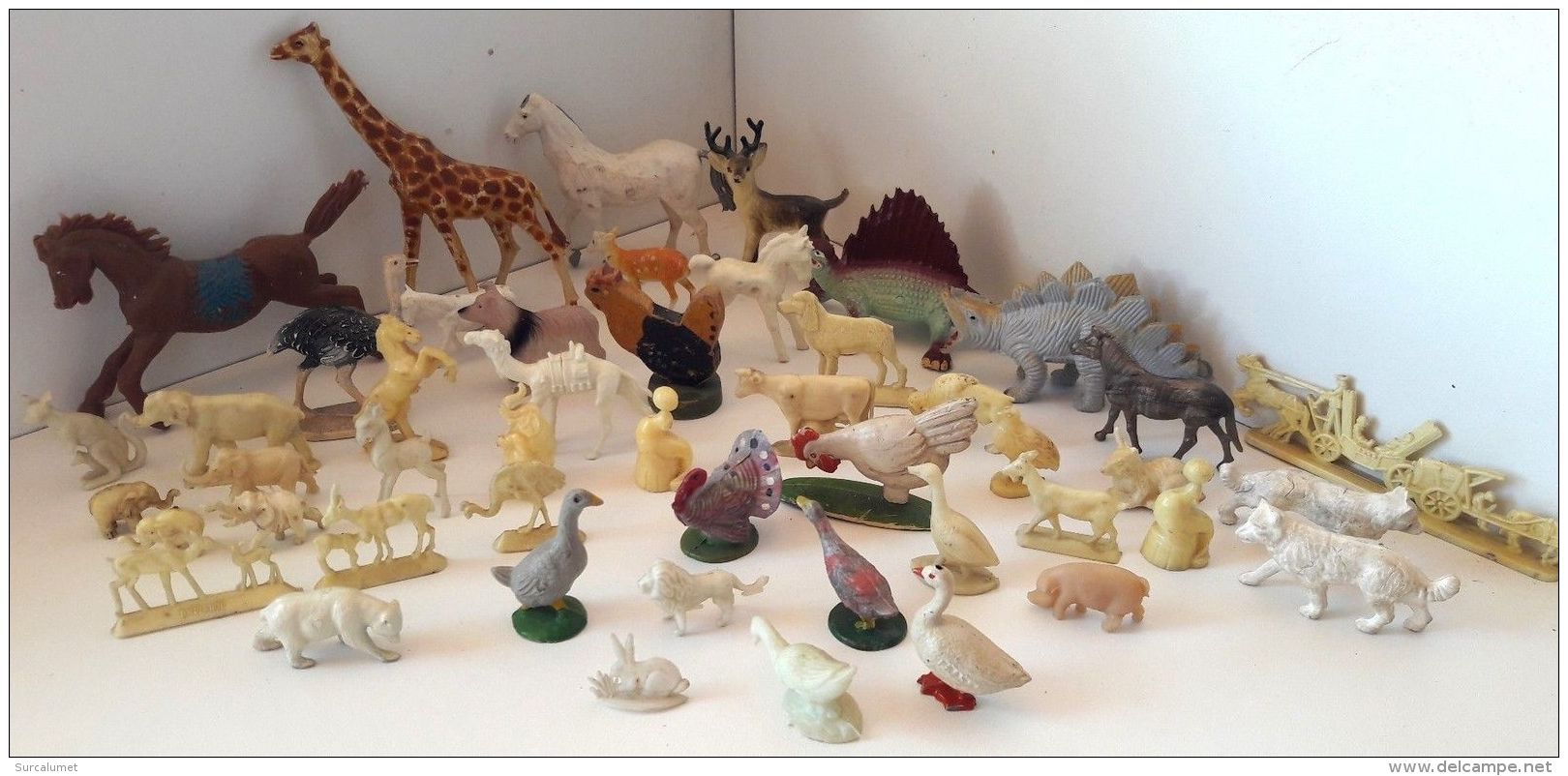 LoT Figurines Anc. Thème ANIMAUX De La FERME Et De La SAVANE (Bts PERNOT, BONUX) - Other & Unclassified