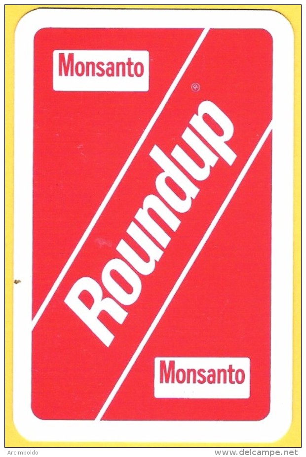 Dos De Carte : Monsanto Roundup , Herbicide, Chimie - Cartes à Jouer Classiques