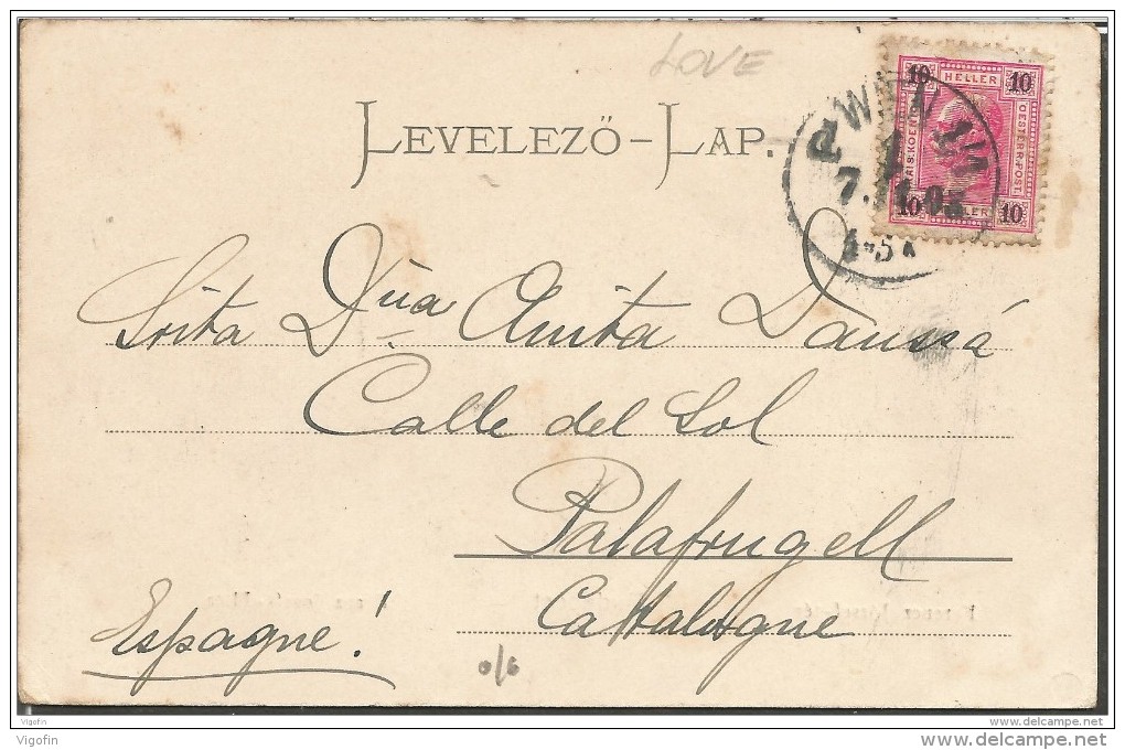 BUDAPEST FERENC JOSEF TER UNGARN, PC, Circulated 1903 - Ungarn