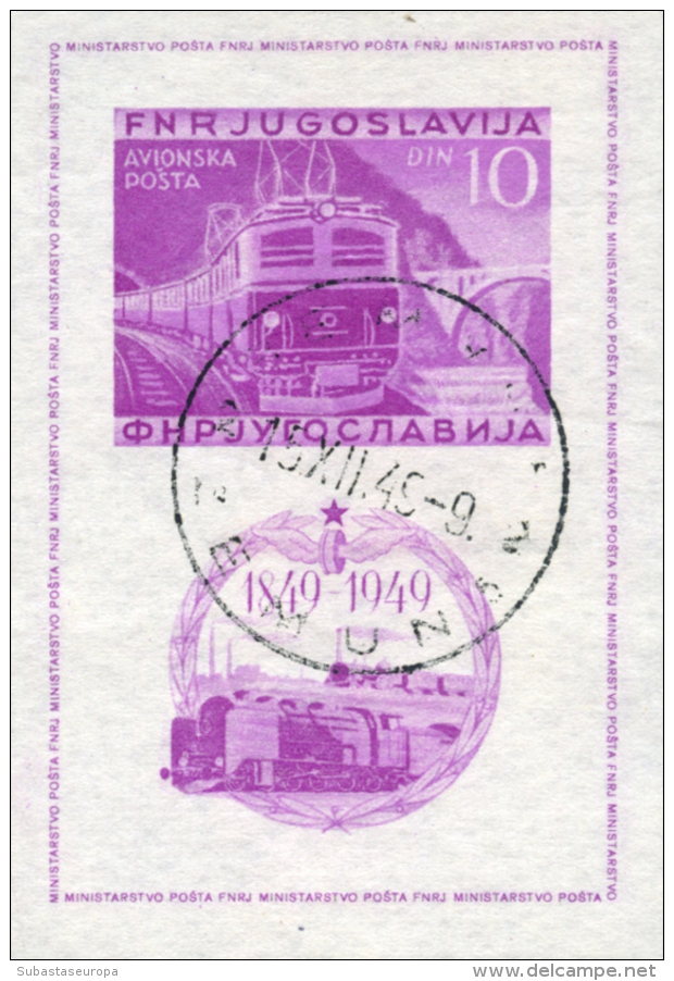 YUGOSLAVIA. Ø H.B. 1 Sin Dentar. Cat. 150 &euro;. Peso= 15 Gramos. - Autres & Non Classés